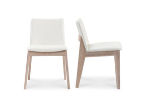 Deco White Dining Chair Cream (Set of 2) - Ornate Home