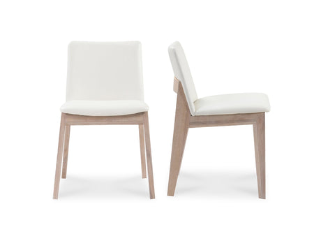 Deco White Dining Chair Cream (Set of 2) - Ornate Home