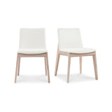 Deco White Dining Chair Cream (Set of 2) - Ornate Home
