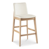 Deco White Oak Barstool - Ornate Home