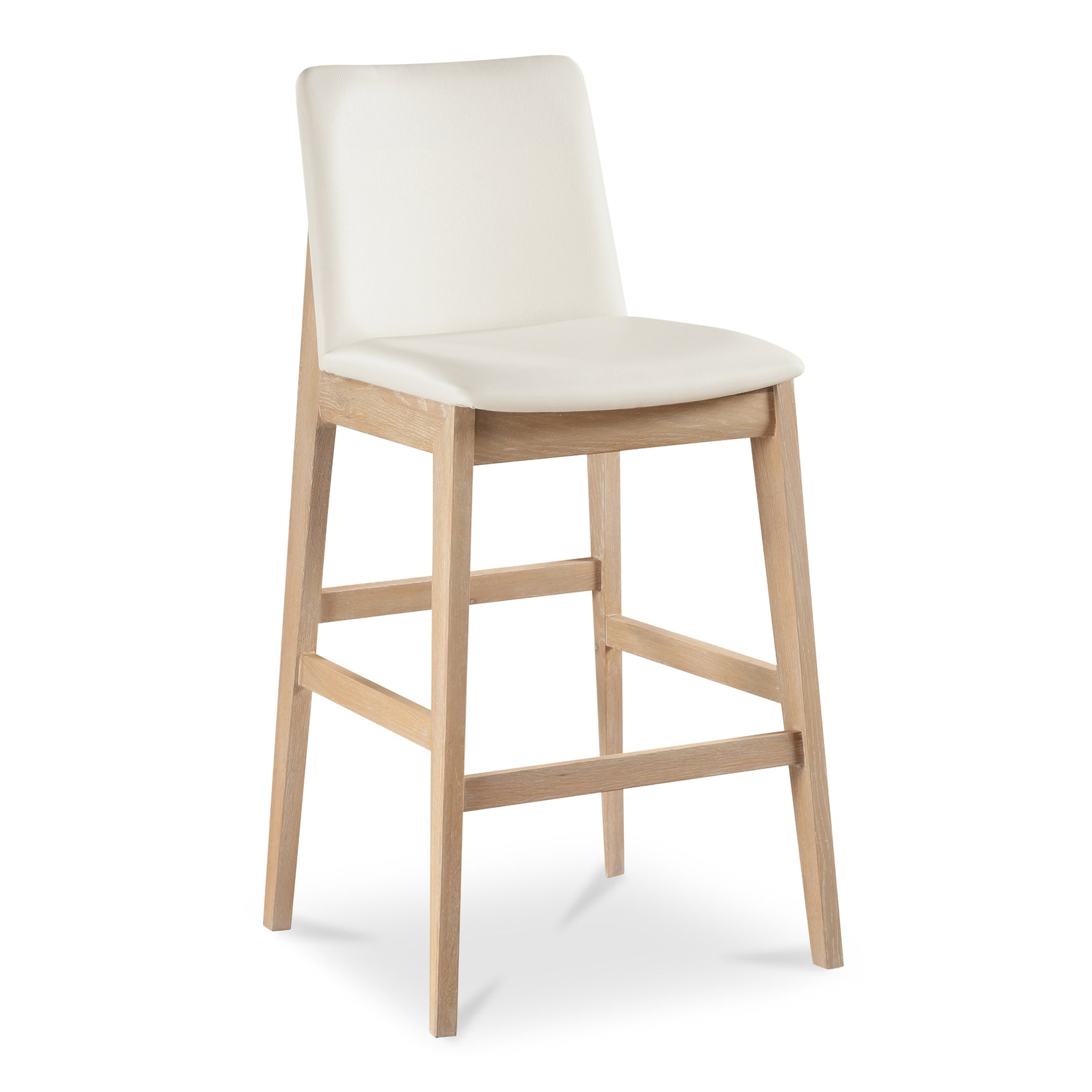 Deco White Oak Barstool - Ornate Home