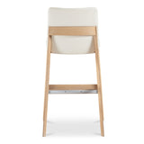 Deco White Oak Barstool - Ornate Home