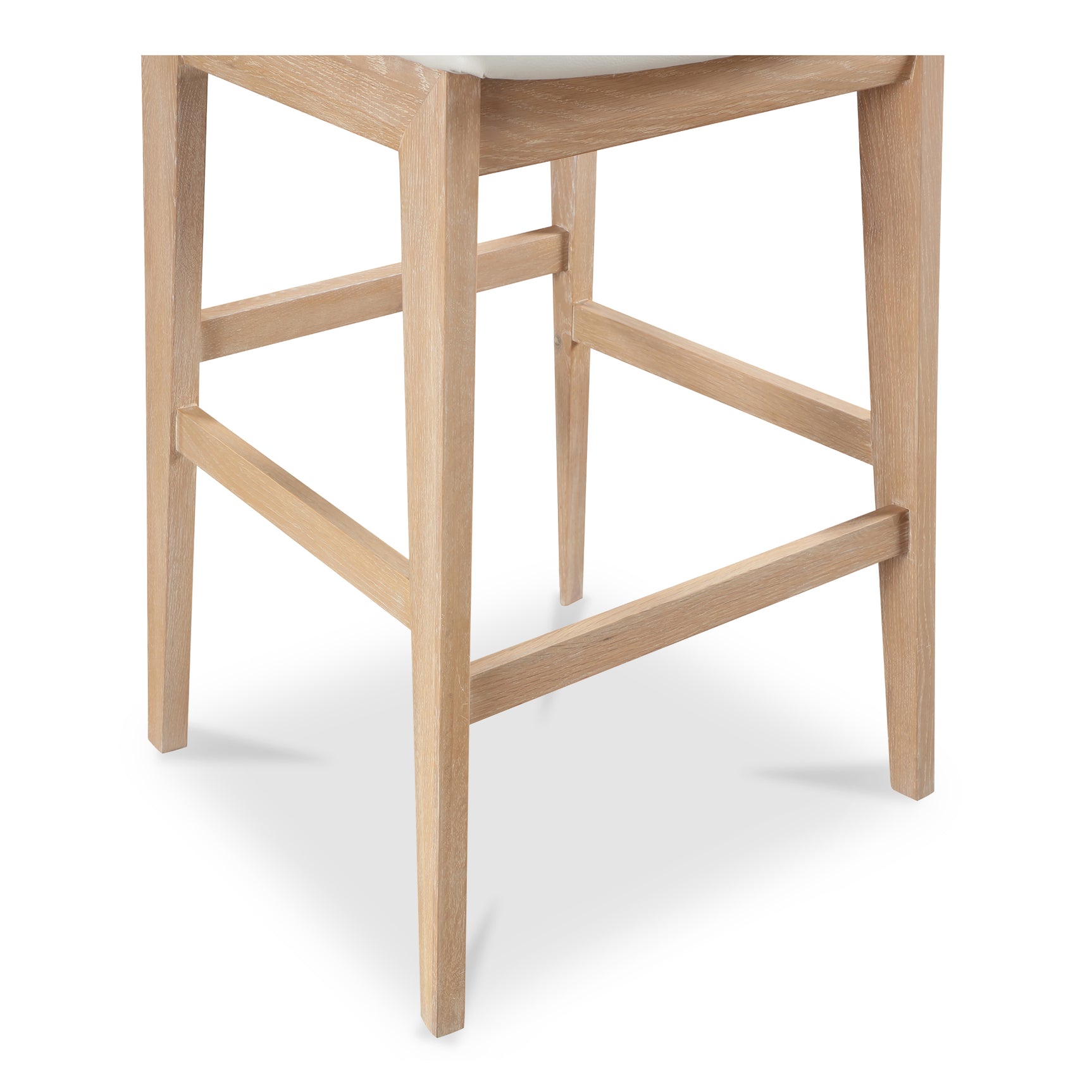 Deco White Oak Barstool - Ornate Home