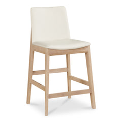Deco White Oak Counter Stool - Ornate Home