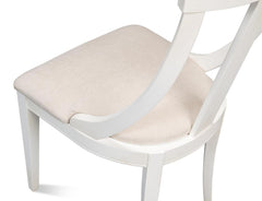 Deco White Side Chair (Set of 2) - Ornate Home