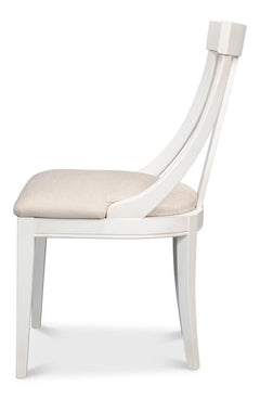 Deco White Side Chair (Set of 2) - Ornate Home