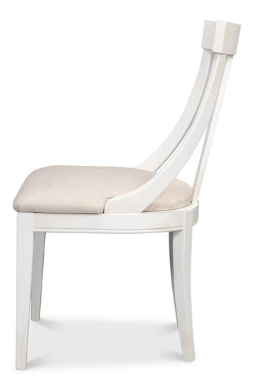 Deco White Side Chair (Set of 2) - Ornate Home