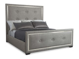 Decorage Silver Mist/Grey Panel King Bed - Ornate Home