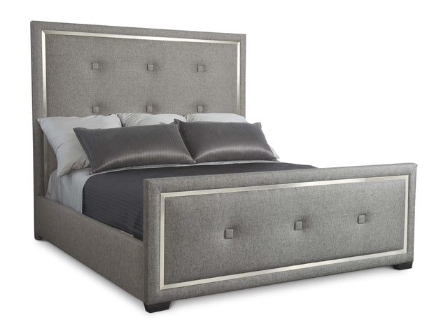 Decorage Silver Mist/Grey Panel King Bed - Ornate Home