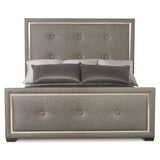Decorage Silver Mist/Grey Panel King Bed - Ornate Home