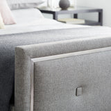 Decorage Silver Mist/Grey Panel King Bed - Ornate Home