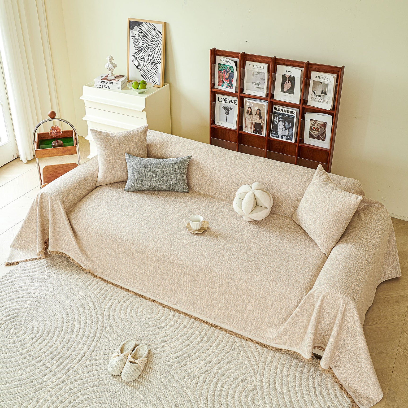 Decorative Furniture Protector Sofa Throw Cover for Loveseat, Sofa & Sectional Couch - Ornate Home