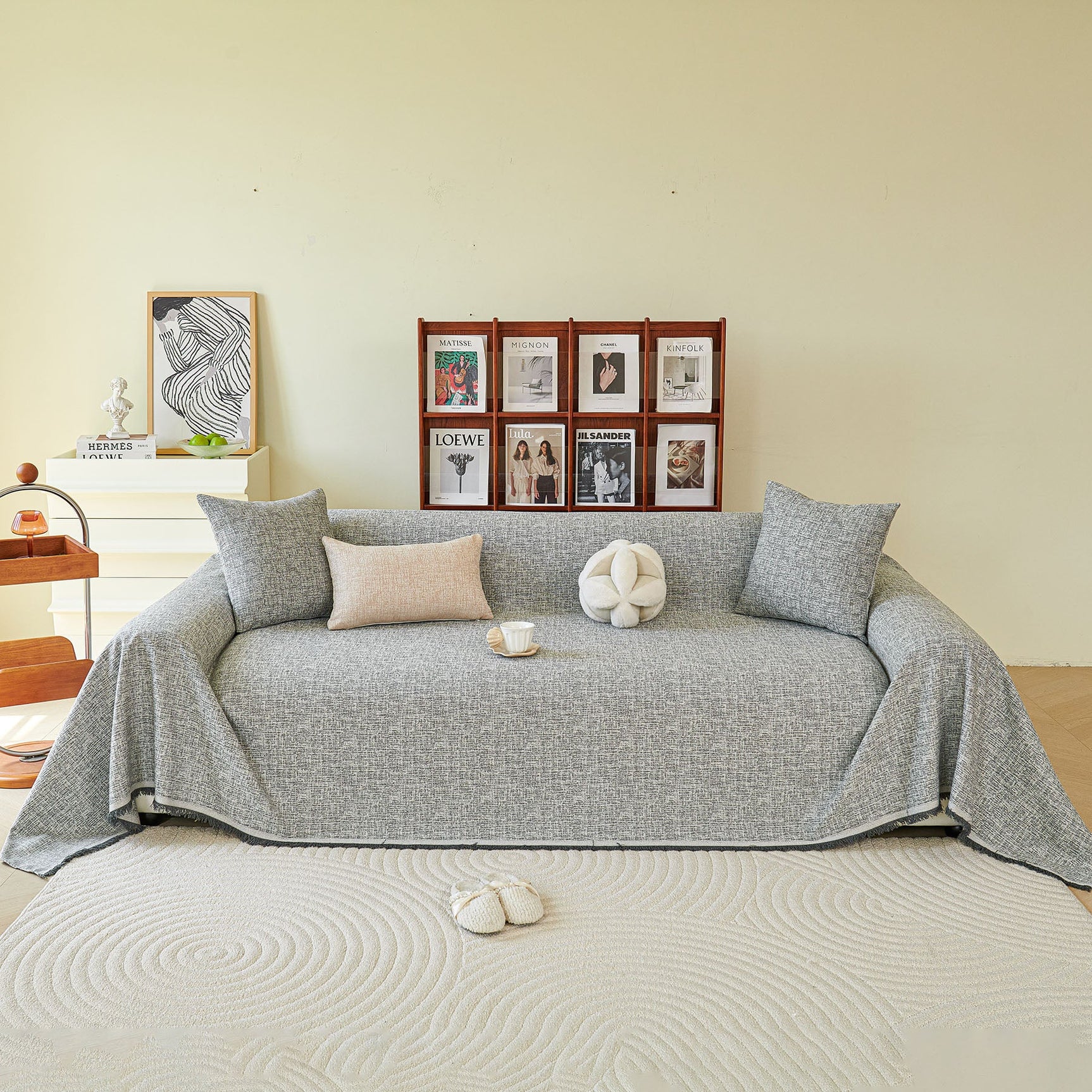 Decorative Furniture Protector Sofa Throw Cover for Loveseat, Sofa & Sectional Couch - Ornate Home