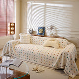 Decorative Plush Textured Woven Sofa Cover Throw, Cozy Soft Couch Protector Blanket - Ornate Home