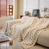 Decorative Plush Textured Woven Sofa Cover Throw, Cozy Soft Couch Protector Blanket - Ornate Home