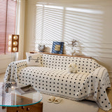 Decorative Plush Textured Woven Sofa Cover Throw, Cozy Soft Couch Protector Blanket - Ornate Home