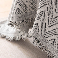 Decorative Slipcover for Pets, Kids, Boho Woven Couch Cover Throw Blanket with Tassel - Ornate Home