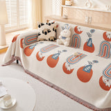 Decorative Throw Blankets for Couch Reversible Chenille Furniture Throw Covers for Sectional Sofa - Ornate Home