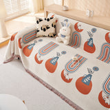 Decorative Throw Blankets for Couch Reversible Chenille Furniture Throw Covers for Sectional Sofa - Ornate Home