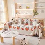 Decorative Throw Blankets for Couch Reversible Chenille Furniture Throw Covers for Sectional Sofa - Ornate Home
