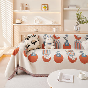 Decorative Throw Blankets for Couch Reversible Chenille Furniture Throw Covers for Sectional Sofa - Ornate Home