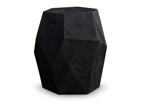 Dee Black Burn Accent Table - Ornate Home