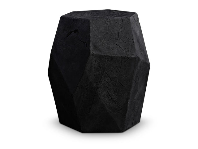 Dee Black Burn Accent Table - Ornate Home