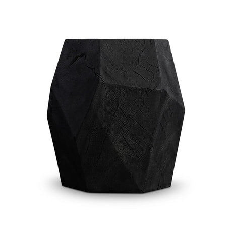 Dee Black Burn Accent Table - Ornate Home