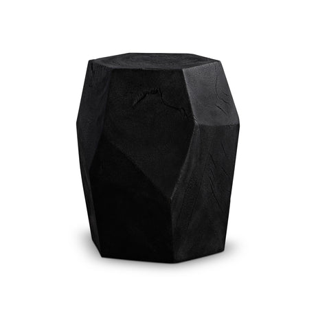 Dee Black Burn Accent Table - Ornate Home