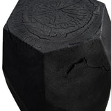 Dee Black Burn Accent Table - Ornate Home