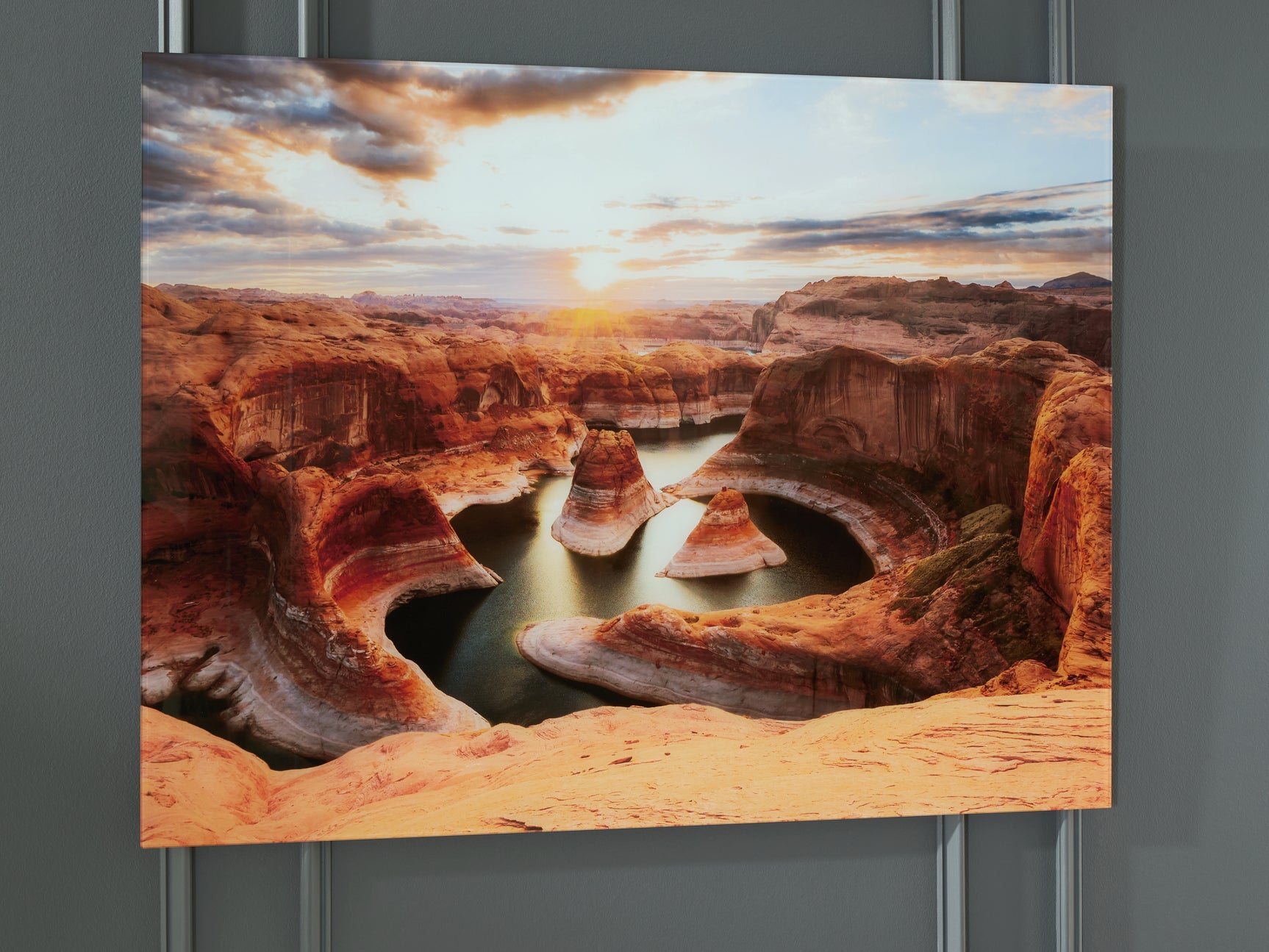 Deemsdon Blue/Amber Wall Art - Ornate Home