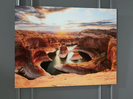 Deemsdon Blue/Amber Wall Art - Ornate Home