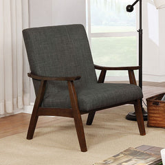Deena Dark Gray Accent Chair - Ornate Home