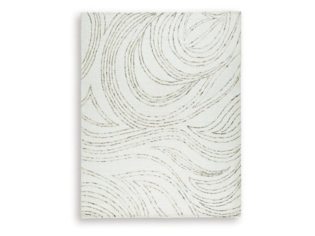 Deenbury Ivory/Green/Brown Large Rug - Ornate Home