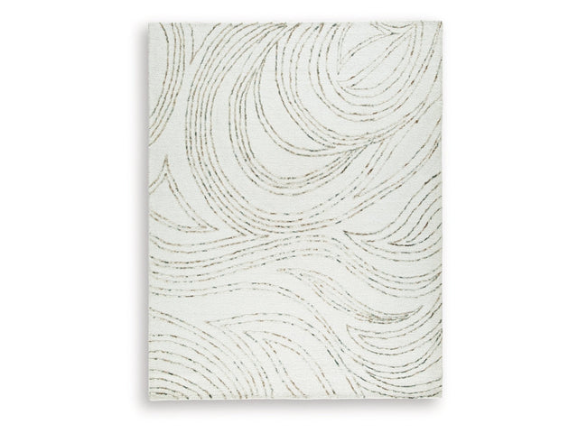 Deenbury Ivory/Green/Brown Large Rug - Ornate Home