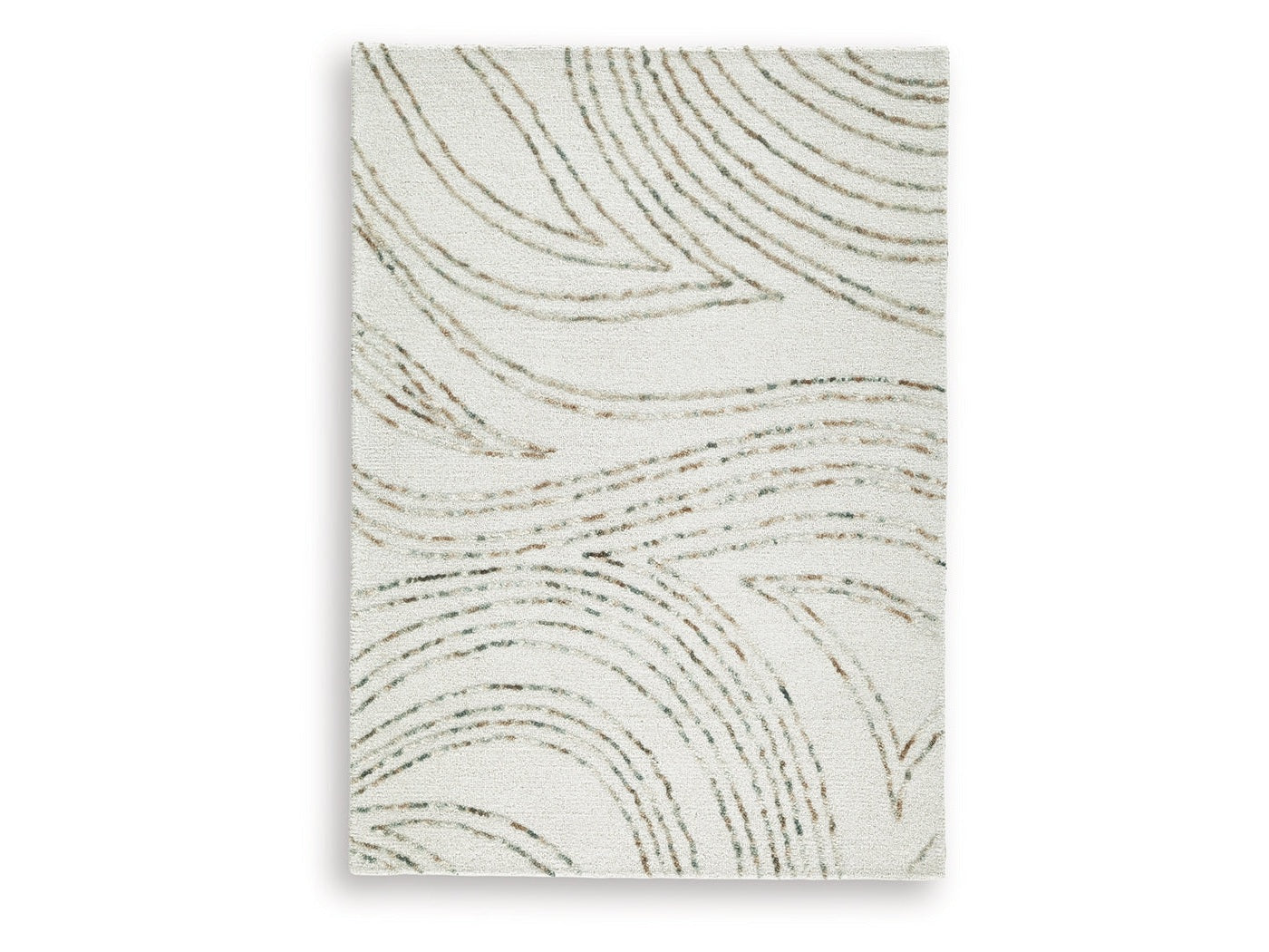 Deenbury Ivory/Green/Brown Medium Rug - Ornate Home