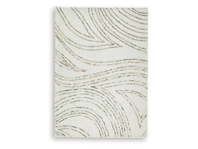 Deenbury Ivory/Green/Brown Medium Rug - Ornate Home