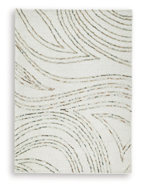 Deenbury Ivory/Green/Brown Medium Rug - Ornate Home