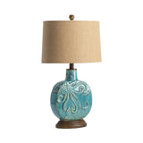 Deep Ocean Blue Table Lamp (Set of 2) - Ornate Home