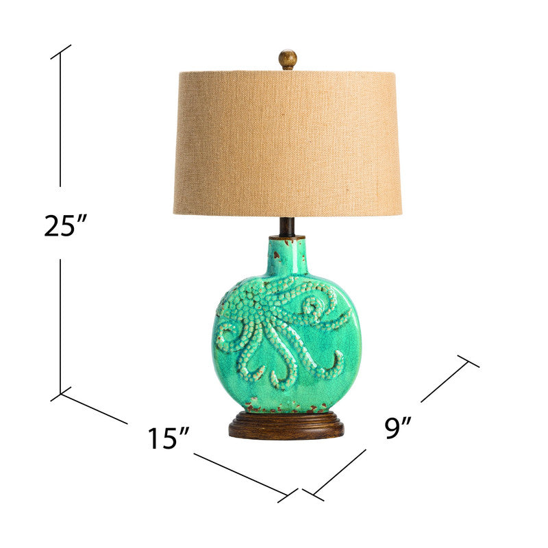 Deep Ocean Blue Table Lamp (Set of 2) - Ornate Home