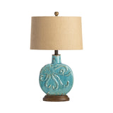 Deep Ocean Blue Table Lamp (Set of 2) - Ornate Home