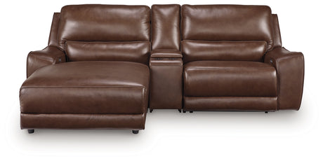 DeepWakes Canyon 3-Piece Power Reclining Sectional with Left Chaise - Ornate Home