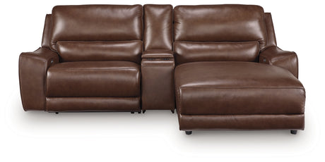 DeepWakes Canyon 3-Piece Power Reclining Sectional with Right Chaise - Ornate Home