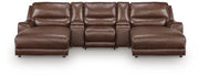 DeepWakes Canyon 5-Piece Power Reclining Sectional with Chaise - Ornate Home