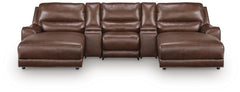 DeepWakes Canyon 5-Piece Power Reclining Sectional with Chaise - Ornate Home