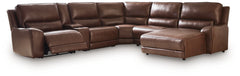 DeepWakes Canyon 6-Piece Power Reclining Sectional with Right Chaise - Ornate Home
