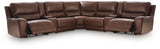 DeepWakes Canyon 7-Piece Reclining Sectional with Storage Consoles