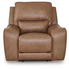 DeepWakes Caramel Power Recliner/ADJ Headrest - Ornate Home