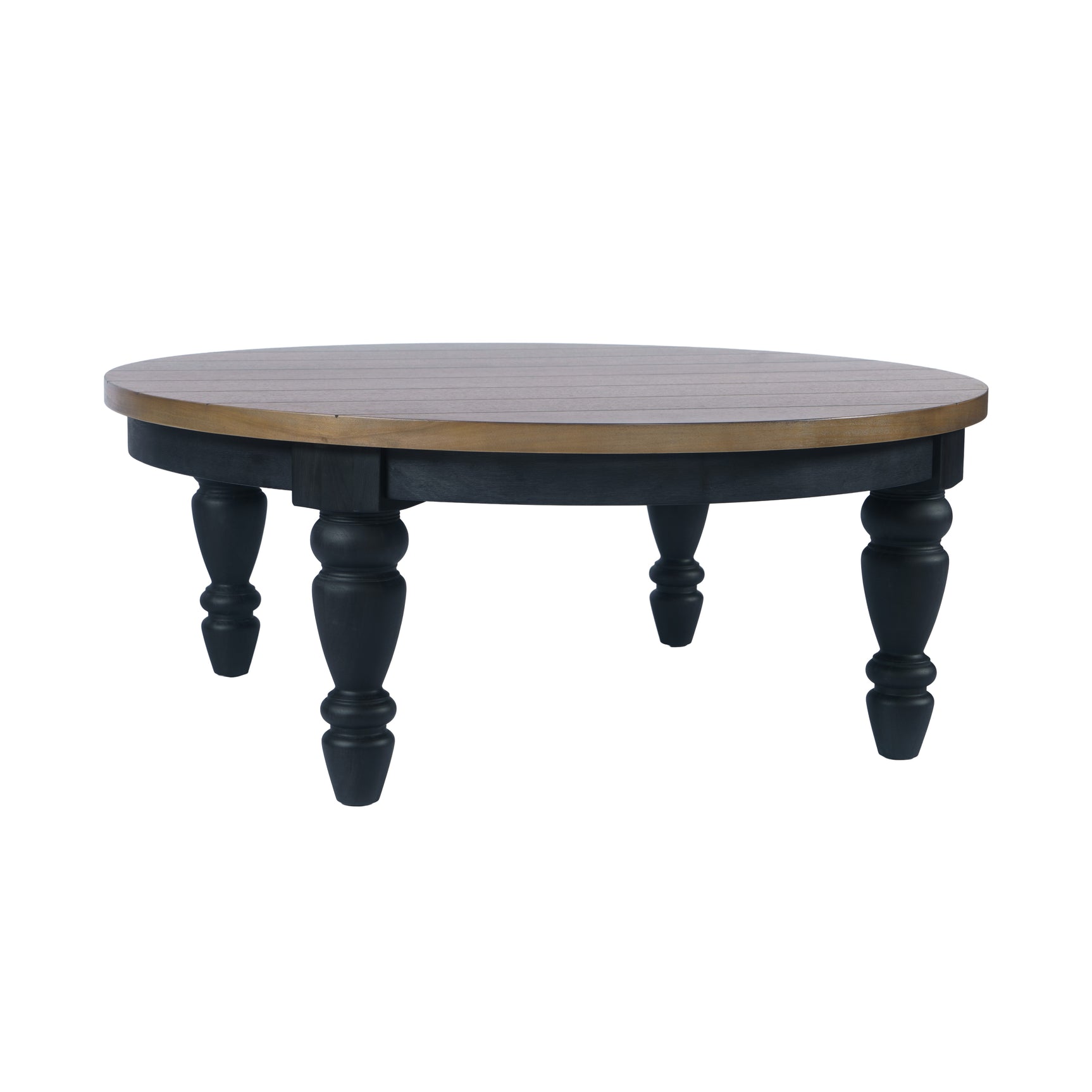 Deerfield Walnut 48 Round Cocktail Table - Ornate Home