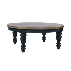 Deerfield Walnut 48 Round Cocktail Table - Ornate Home